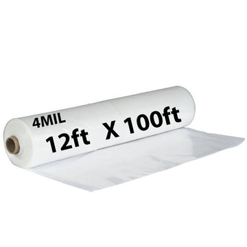 Clear Plastic Sheeting 4 Mil 12' X 100'